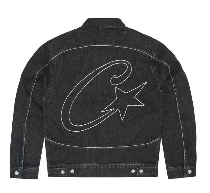 Unbranded Star-embroidered denim garments — 8006 Black
