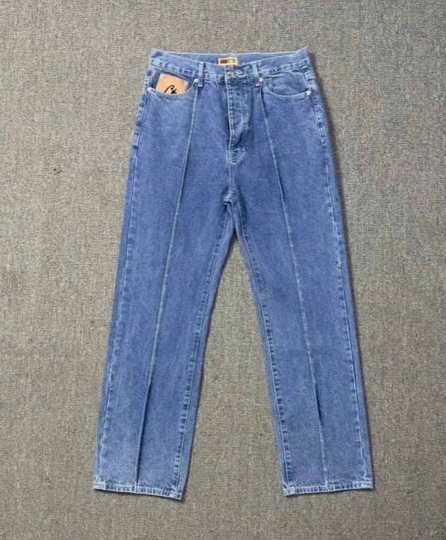 Unbranded Star-embroidered denim garments — 8009 blue