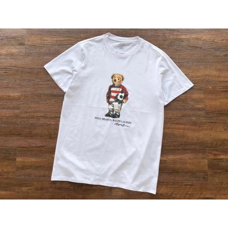 Ralph Lauren T-Shirts Polo Bear Graphic — D35 White