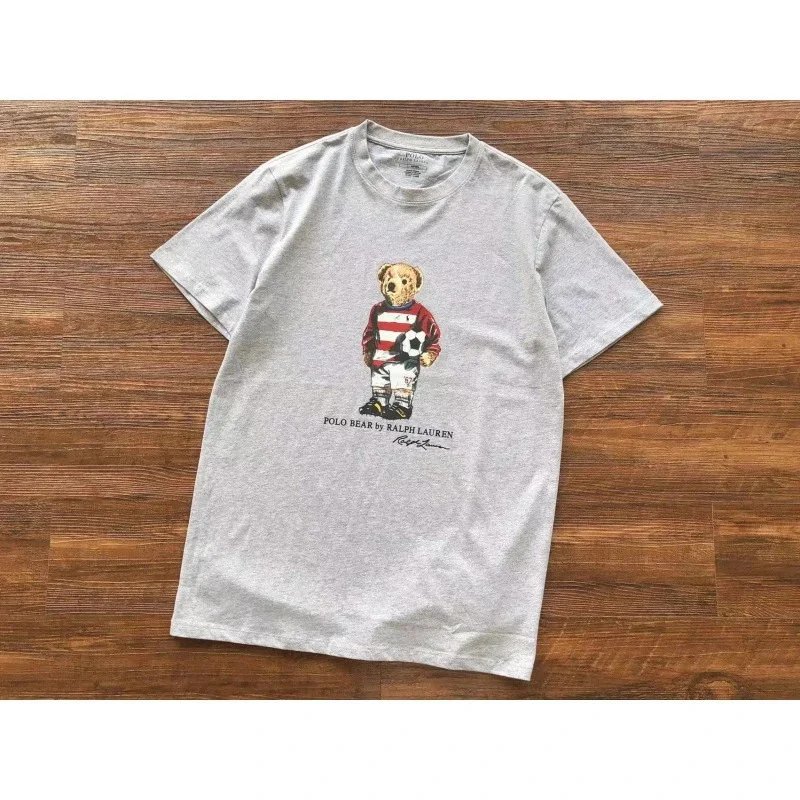 Ralph Lauren T-Shirts Polo Bear Graphic — D35 gray