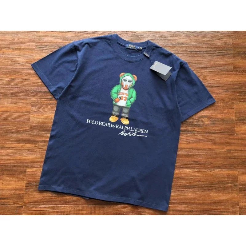 Ralph Lauren T-Shirts Polo Bear Graphic — D39 blue