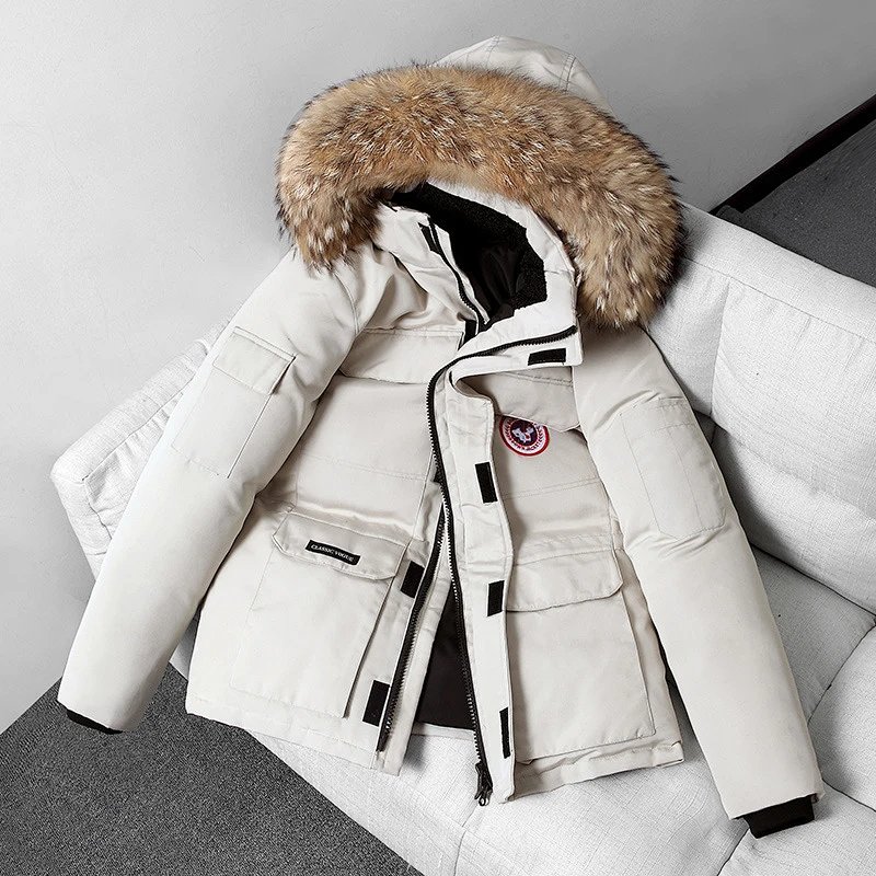 Canada Goose Style Youth Solid Color Plus-Size Jacket