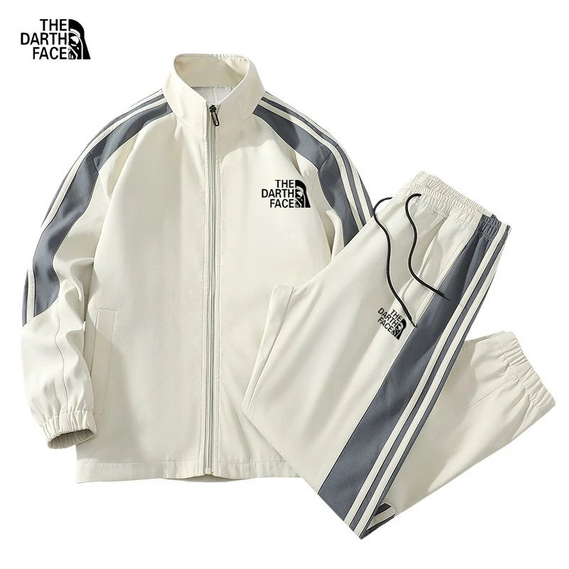 The North Face Tracksuits Stand-Collar Zip-Up Striped Tracksuit — 7