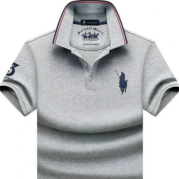 Men's Summer Polo Shirt Short Sleeve Lapel T-Shirt Cotton Plus Size Top
