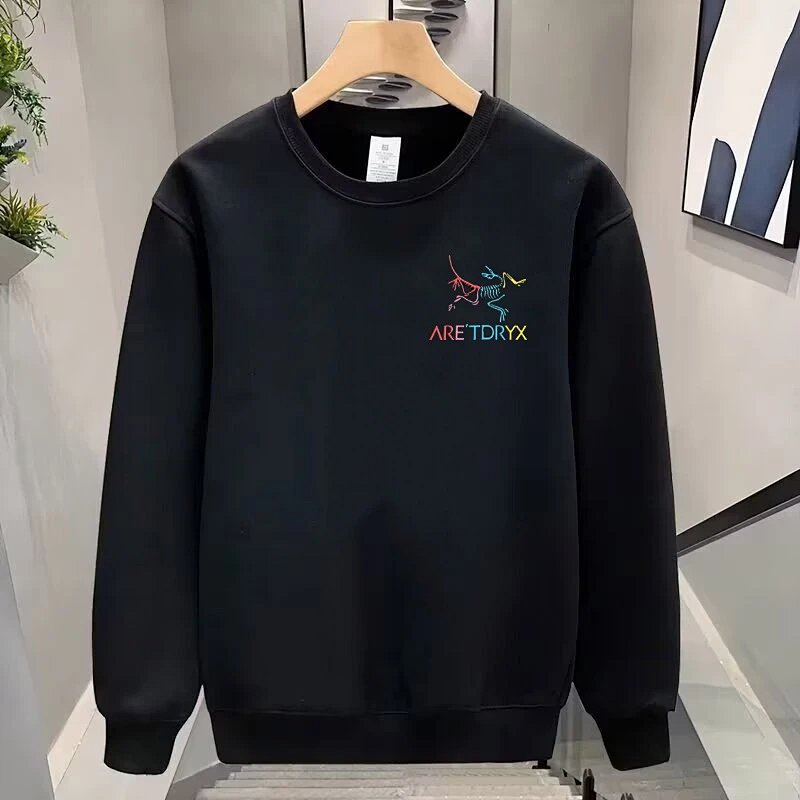 American Print Trendy Sweatshirt Men's Top No Hood Limited Time Sale