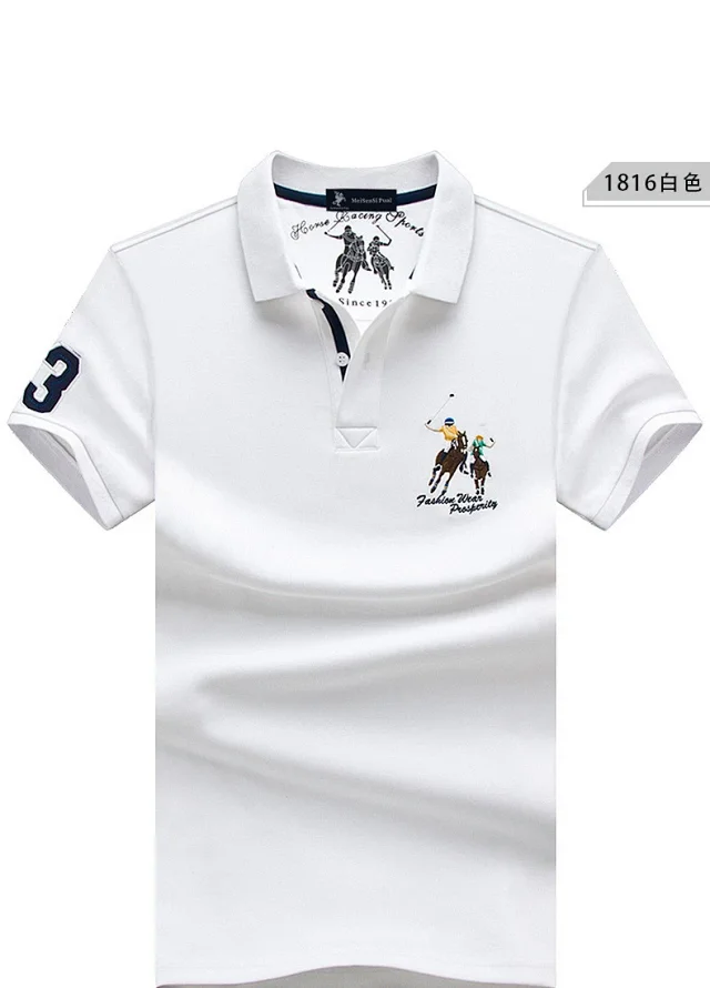 MeiSenSi Paul Shirts Short-Sleeve Embroidered Polo Shirt product detail image 16