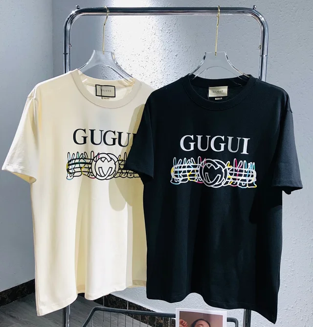 GUGUI T-Shirts Short-Sleeve Graphic Print Crewneck product detail image 3