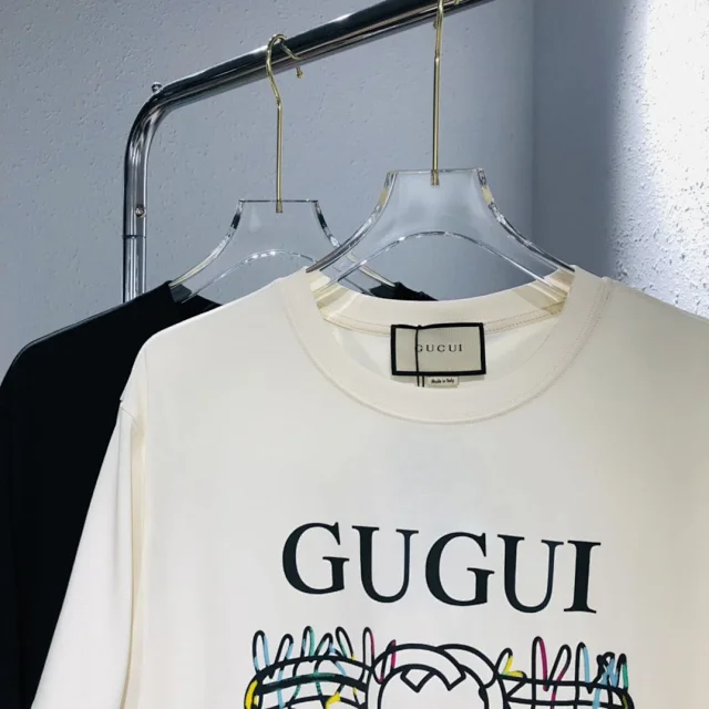 GUGUI T-Shirts Short-Sleeve Graphic Print Crewneck product detail image 5