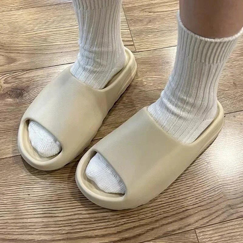 踩屎感椰子拖鞋男女夏季外穿SLIDE厚底增高家用情侣防滑沙滩YEEZY 4