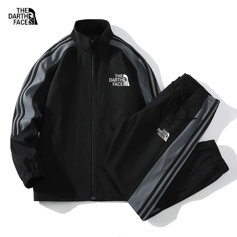 The North Face Tracksuits Stand-Collar Zip-Up Striped Tracksuit — 8
