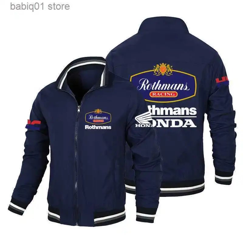 Vespa Jackets Zip-up bomber jacket with striped ribbed cuffs and hem — 4 Customization