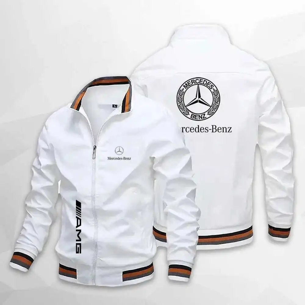 Vespa Jackets Zip-up bomber jacket with striped ribbed cuffs and hem — Customization 881