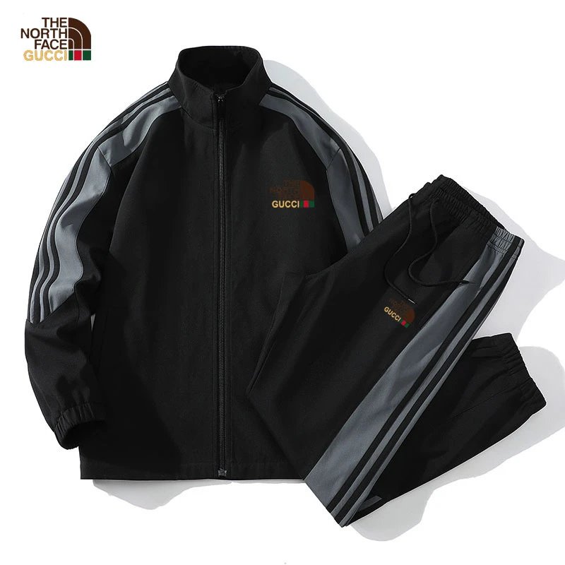 The North Face Tracksuits Stand-Collar Zip-Up Striped Tracksuit image 3