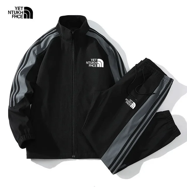 The North Face Tracksuits Stand-Collar Zip-Up Striped Tracksuit product detail image 1