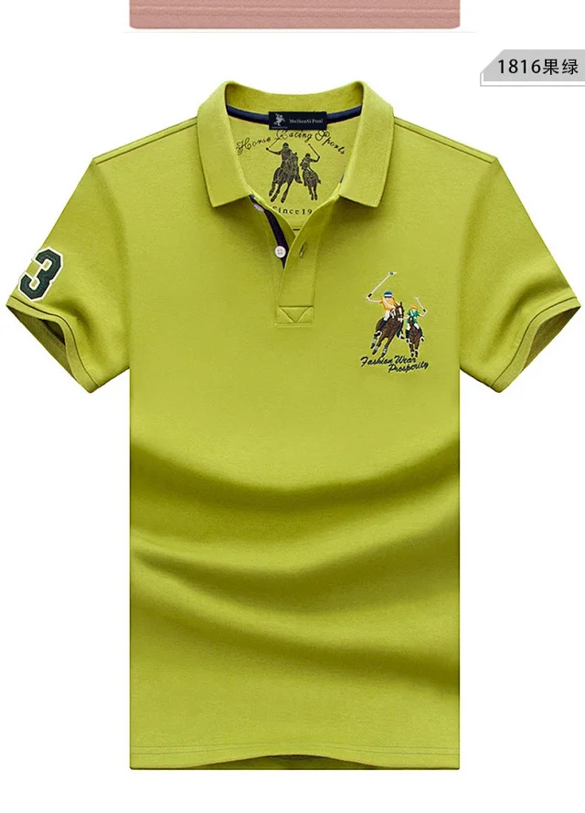MeiSenSi Paul Shirts Short-Sleeve Embroidered Polo Shirt product detail image 21