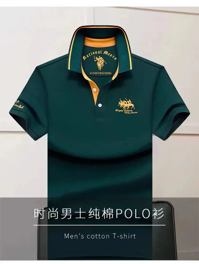 MeiSenSi Paul Shirts Short-Sleeve Embroidered Polo Shirt product detail image 42