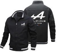 Vespa Jackets Zip-up bomber jacket with striped ribbed cuffs and hem — dz2