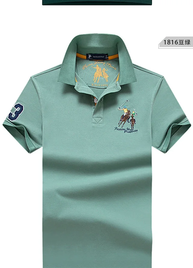 MeiSenSi Paul Shirts Short-Sleeve Embroidered Polo Shirt product detail image 19