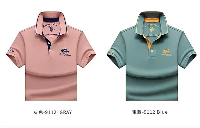 MeiSenSi Paul Shirts Short-Sleeve Embroidered Polo Shirt product detail image 50