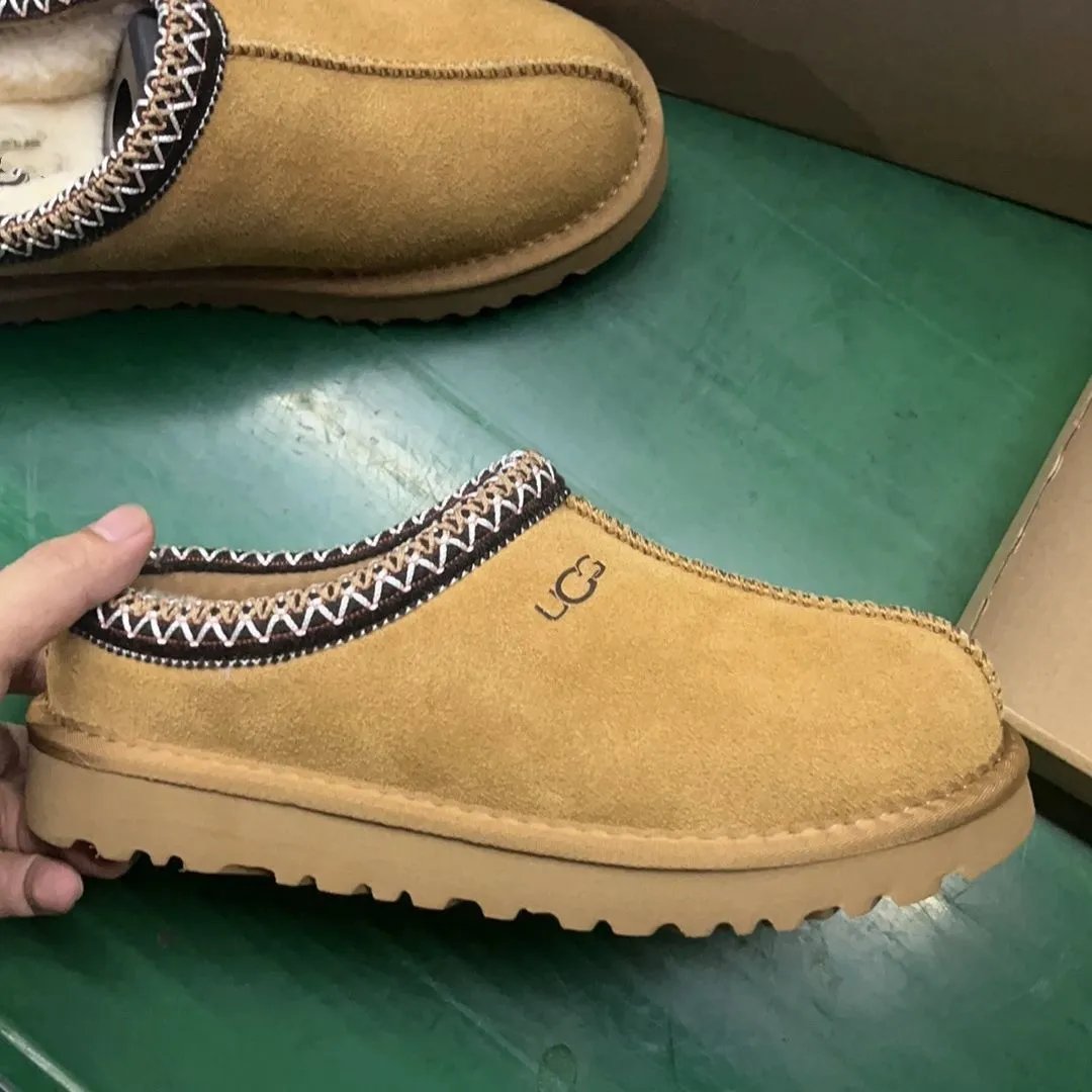 Ethnic Flat Snow Boots Genuine Leather Warm Padded Shoes photo 2