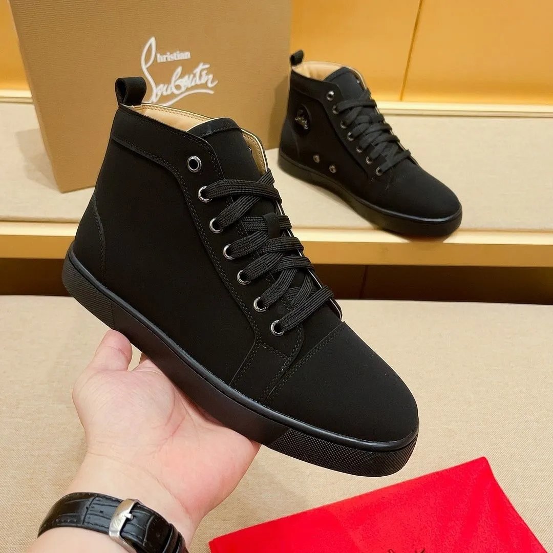 Christian Louboutin Louis High Top Sneakers Black