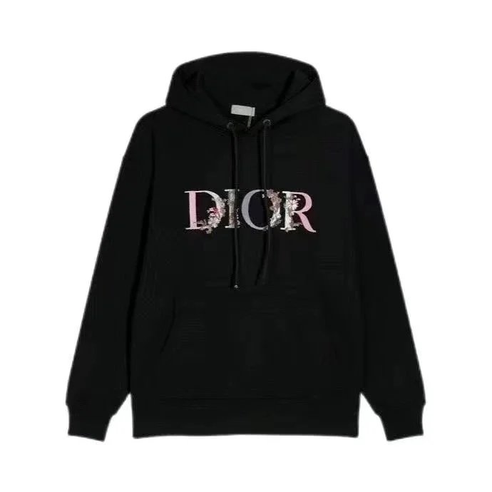 Dior Hoodies & Sweatshirts Oblique jacquard hooded sweatshirt — 03-Black