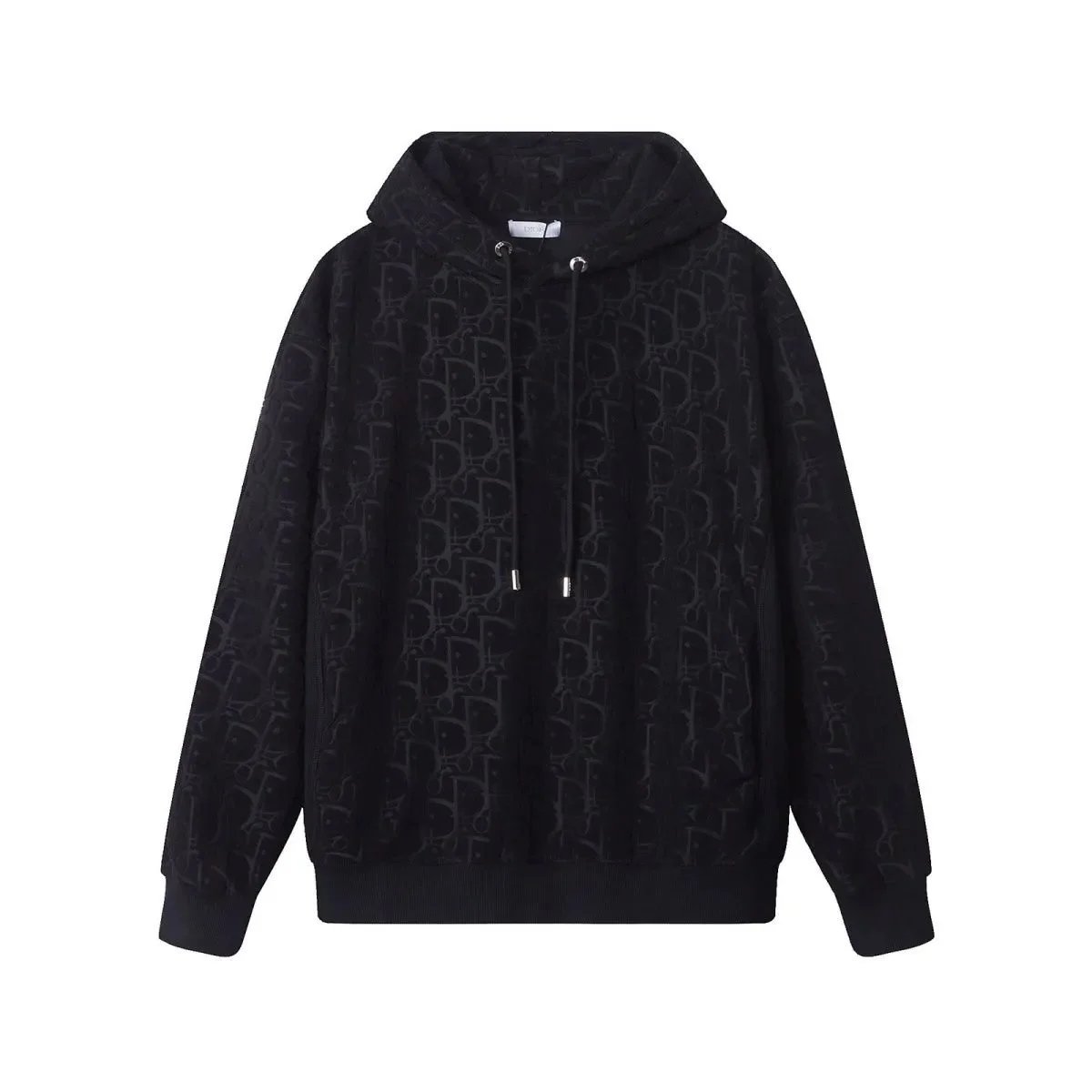 Dior Hoodies & Sweatshirts Oblique jacquard hooded sweatshirt — 01-Black