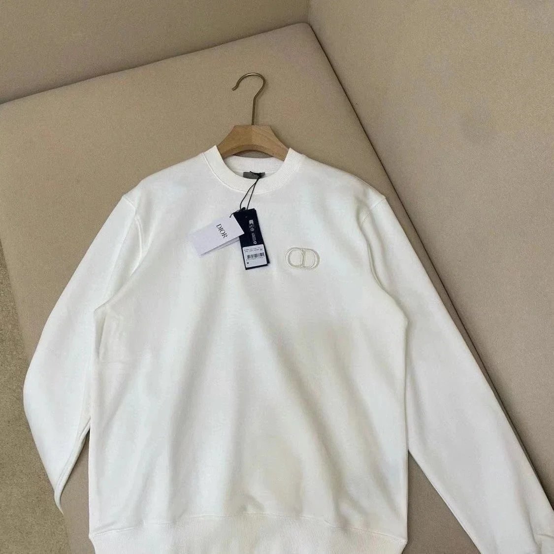 Dior Hoodies & Sweatshirts Oblique jacquard hooded sweatshirt — 06-White