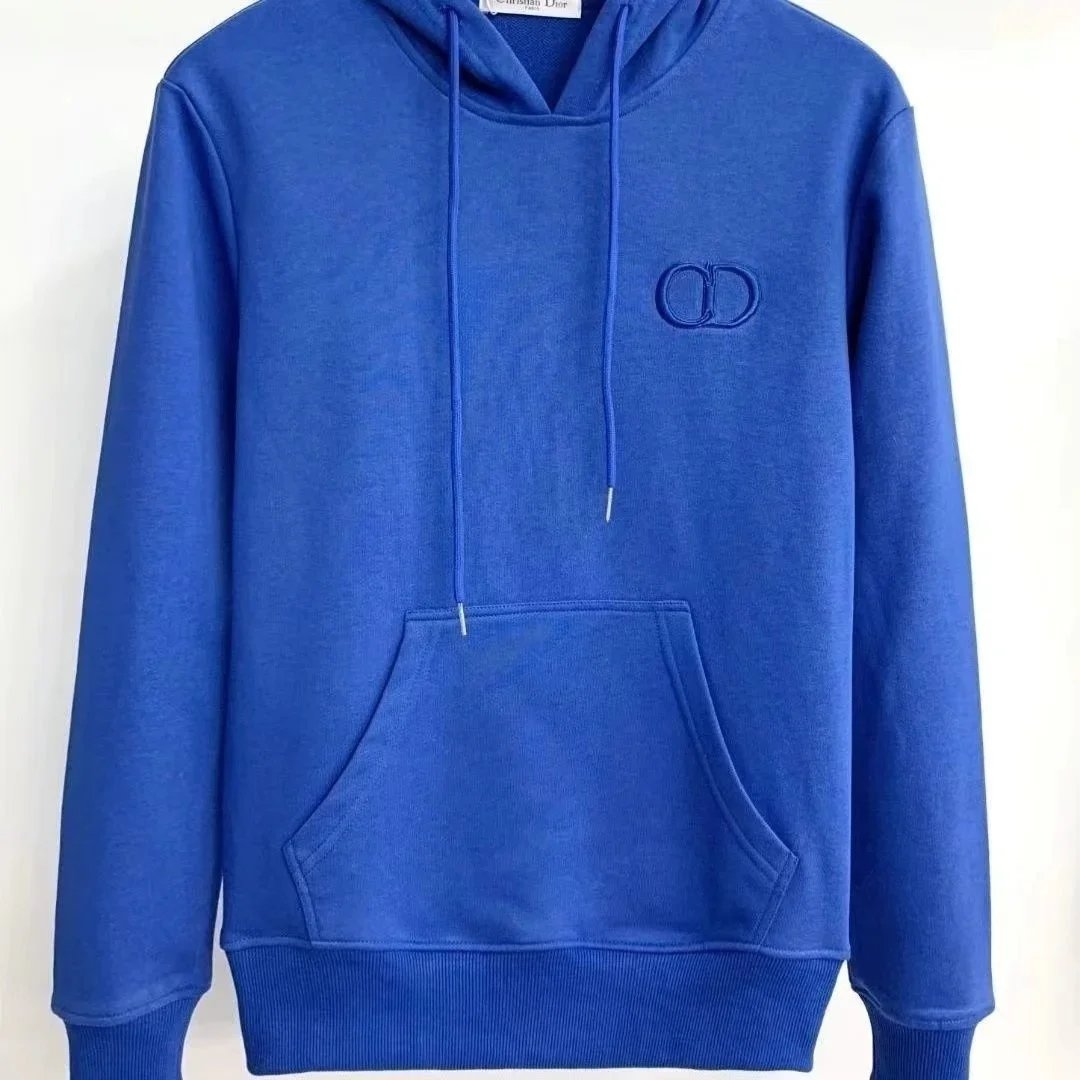 Dior Hoodies & Sweatshirts Oblique jacquard hooded sweatshirt — 07-Blue
