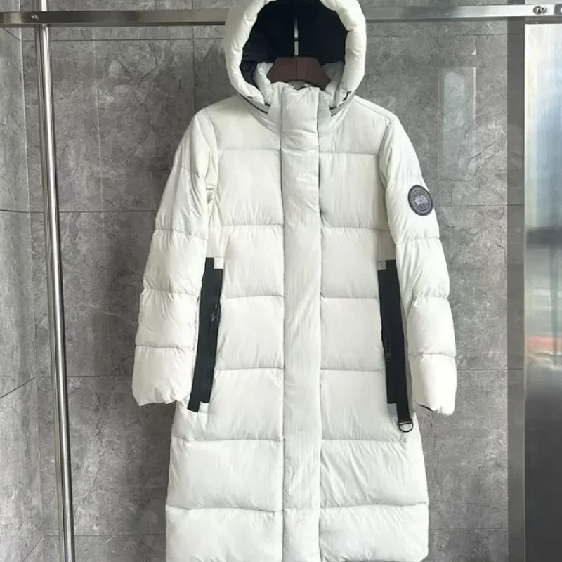 Canada Goose Long White with Black Label