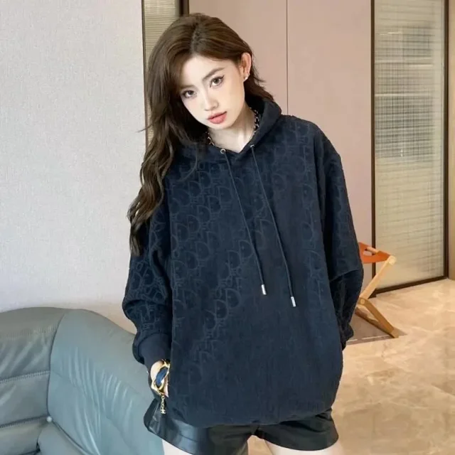 Dior Hoodies & Sweatshirts Oblique jacquard hooded sweatshirt product detail image 6