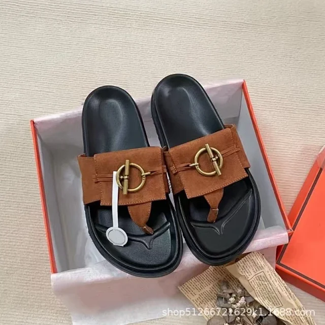 Unbranded Slippers Thong with Metal Turn-Lock Buckle product detail image 28