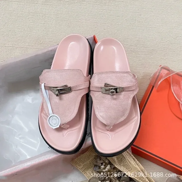 Unbranded Slippers Thong with Metal Turn-Lock Buckle product detail image 8