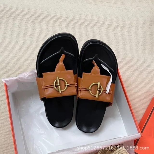 Unbranded Slippers Thong with Metal Turn-Lock Buckle product detail image 29