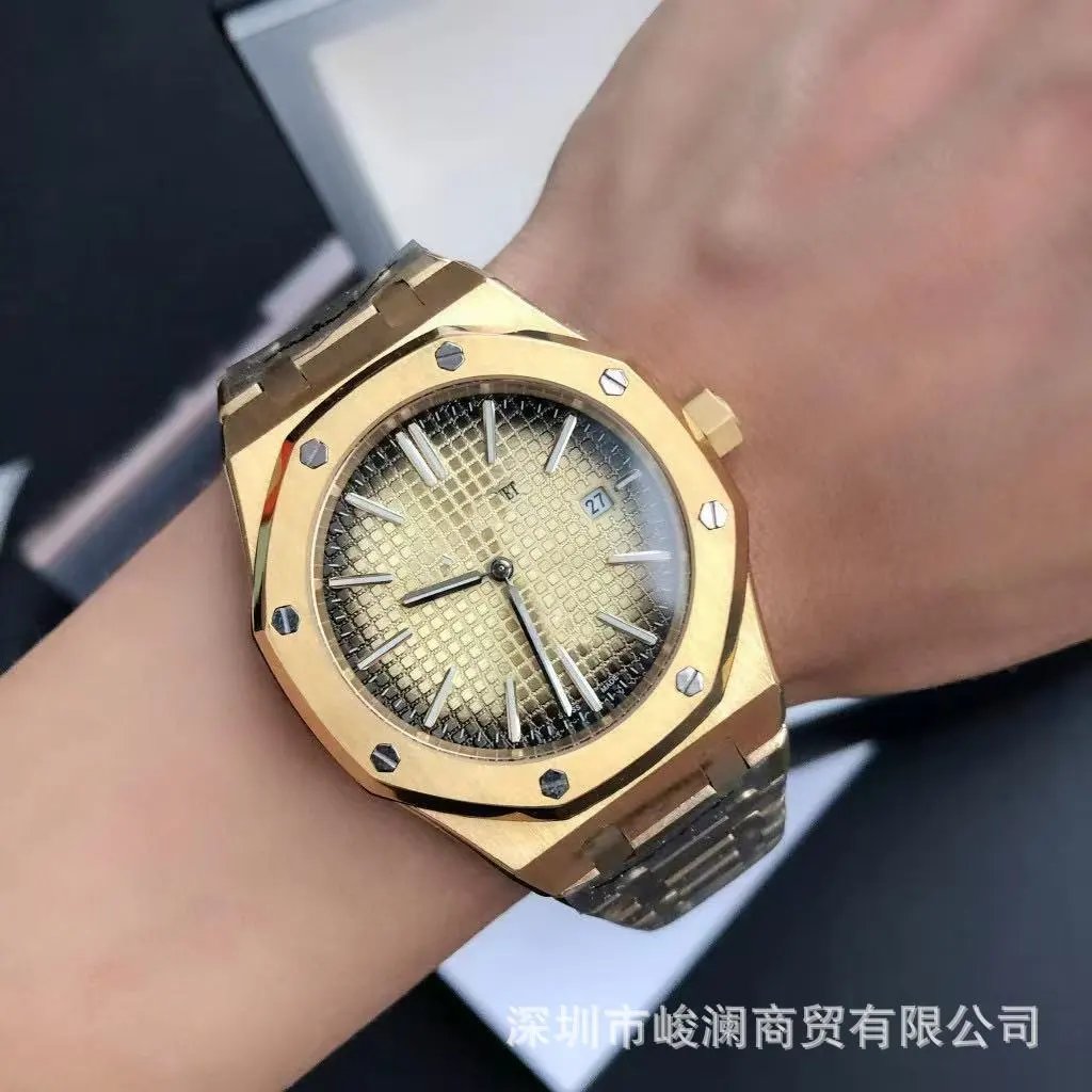 Audemars Piguet Watches Royal Oak automatic watch with octagonal bezel and integrated bracelet — 10