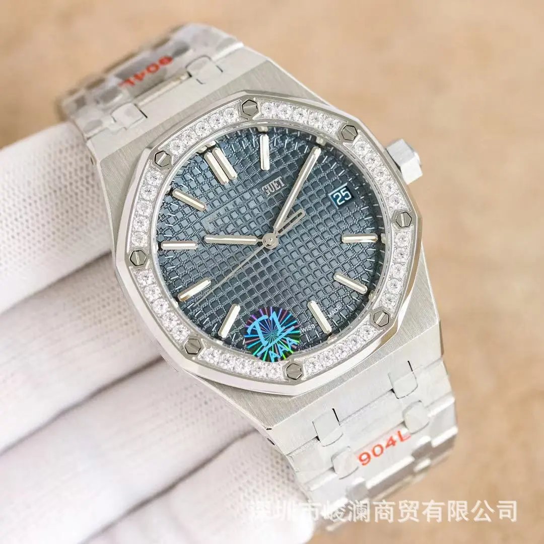 Audemars Piguet Watches Royal Oak automatic watch with octagonal bezel and integrated bracelet — 19