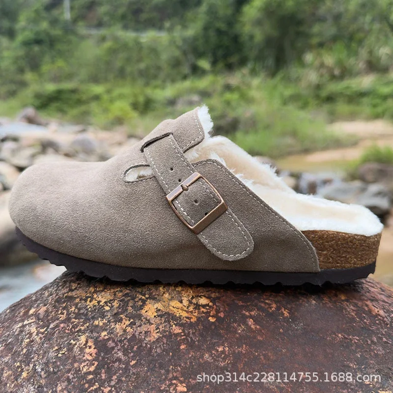 Birkenstock Fleece-Lined Closed-Toe Mules