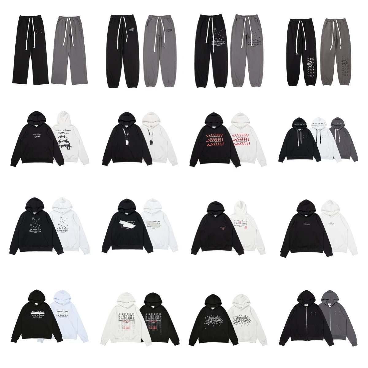 High quality Margiela MM6 autumn and winter American loose jacket casual men’s and women’s hooded pullover sweatshirt