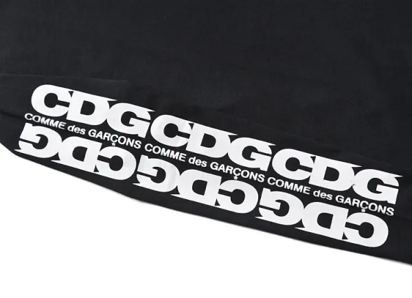Comme des Garçons Play Striped Shirt with Heart Eyes Logo Navy and White - 11