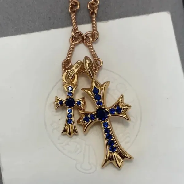 Chrome Hearts Cross Pendant Necklace Silver - 14