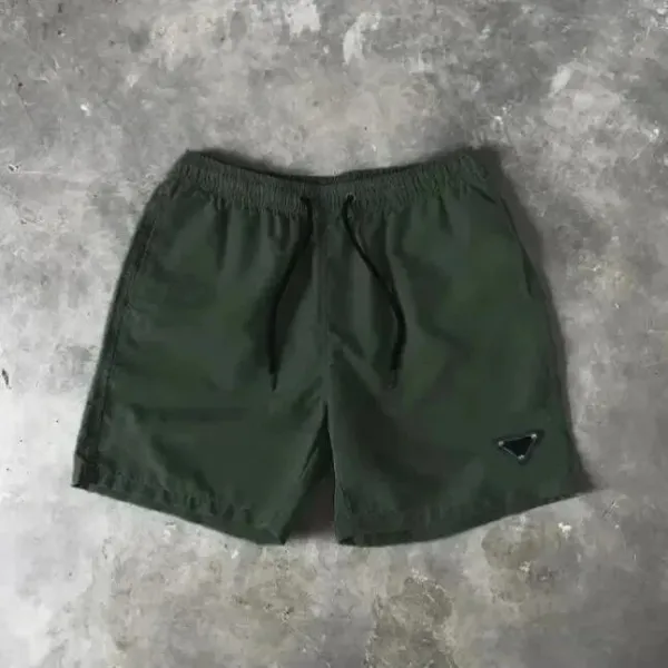 Prada Re-Nylon Swim Shorts Army Green - 1