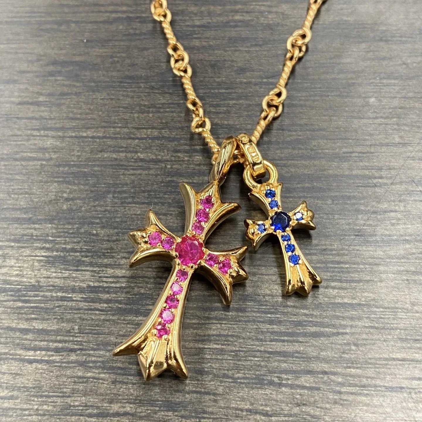 Chrome Hearts Cross Pendant Necklace Silver - 9