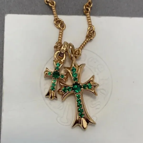 Chrome Hearts Cross Pendant Necklace Silver - 13