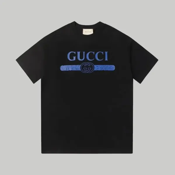 Gucci Logo-Print Black T-Shirt - 1