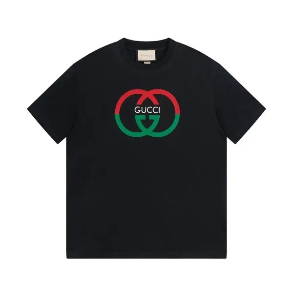 Gucci Interlocking GG Logo Black T-Shirt - 1