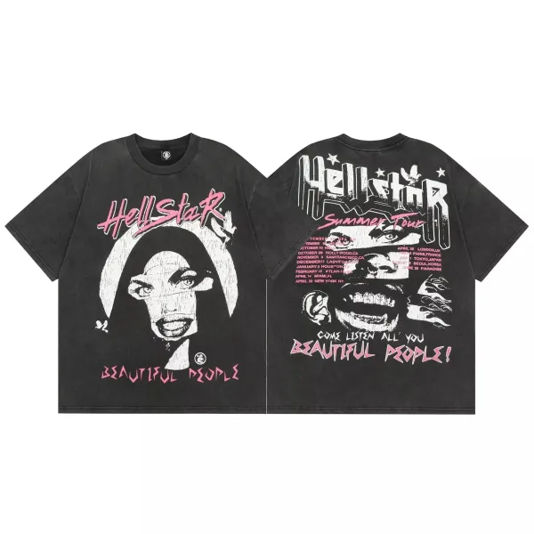 Hellstar Records x World of Eternal Rites Black Graphic T-Shirt - 8