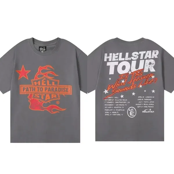 Hellstar Path to Paradise Tour Gray T-Shirt - 1