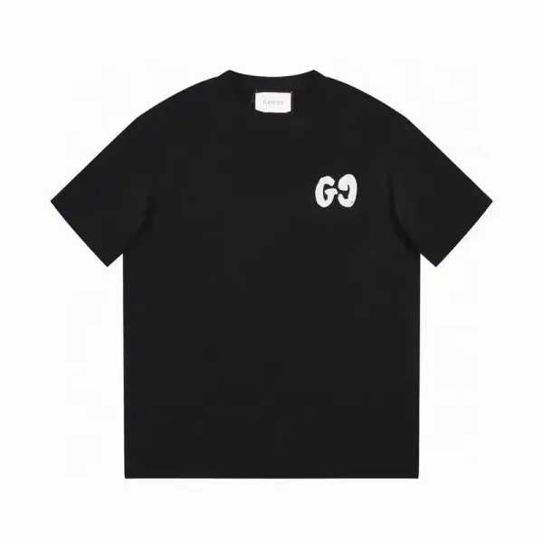 Gucci GG Logo Black T-Shirt - 1