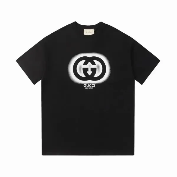 Gucci Spray-Paint GG Logo Black T-Shirt - 1