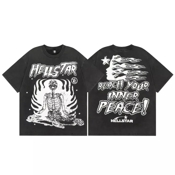 Hellstar Records x World of Eternal Rites Black Graphic T-Shirt - 11